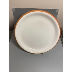 Vintage SONORA WHITE by CROWN CORNING  11"  PLATE TERRA COTTA JAPAN